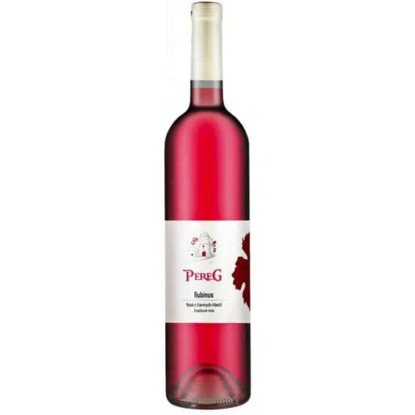 pereg rubinus rosé z čiernych ríbezlí 0,75l